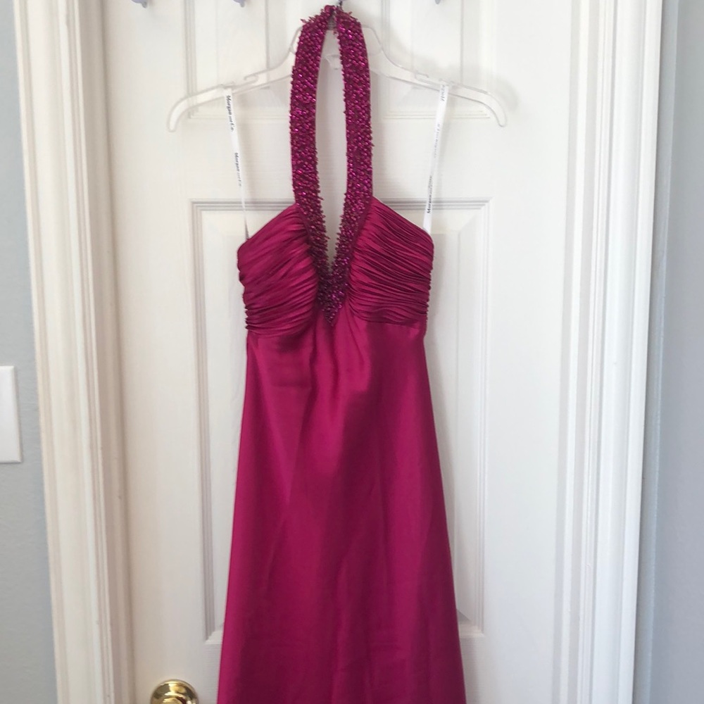Deep v formal dress